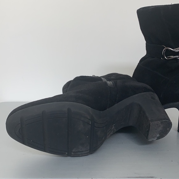 Winterized suede mod calf booties - Picture 6 of 6